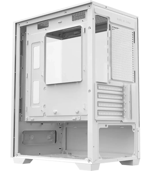 Компьютерный корпус Bloody CC-125 белый без БП mATX 5x120мм 2xUSB2.0 1xUSB3.0 audio bott PSU