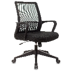Кресло Бюрократ MC-201/TW-11 черный, сетка, 120 кг, механизм качания, фото 1