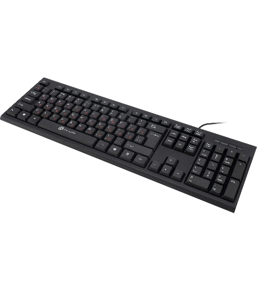 Комплект клавиатура+мышь Oklick 630M проводной, USB, 1600 DPI, чёрный