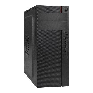 Компьютерный корпус Miditower ExeGate AA-440-UNS350 (ATX, БП UNS350 с вент. 12см, 2хUSB, аудио, черный)