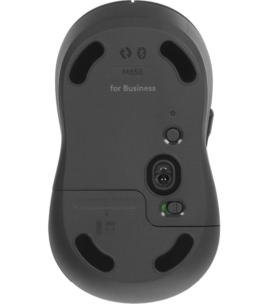 Комплект клавиатура+мышь Logitech Signature MK650 беспроводной, USB + Bluetooth, 4000 DPI, серый/чёрный