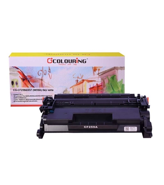 Картридж лазерный Colouring CG-CF259A/057 (№59A) черный без чипа (3000 копий) для принтеров HP LaserJet Pro M304a/M404dn/M404dw/M404n/M428dw/M428fdn/M428fdw/Canon i-SENSYS LBP223dw/LBP226dw/LBP228x/MF443dw/MF445dw/MF446x/MF449x