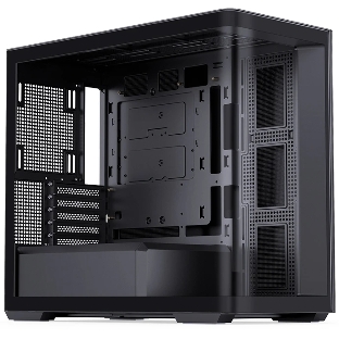 Корпус без блока питания Корпус JONSBO D300 Black MATX без БП, боковая панель из закаленного стекла, mini-ITX, micro-ATX, черный