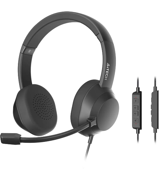 Гарнитура A4Tech Fstyler FH150U чёрный, проводная