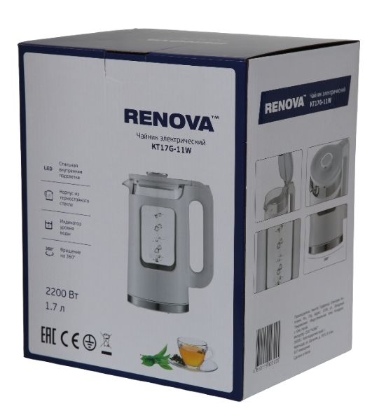 Чайник электрический Renova KT17G-11W