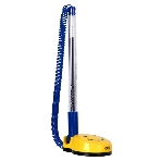 Ручка гелевая Deli E6793blue, d=0.5мм, синие чернила, на подставке сменный стержень, линия 0.35мм, фото 1