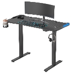 Стол игровой Cactus CS-ED-GbK столешница МДФ карбон, каркас черный, фото7