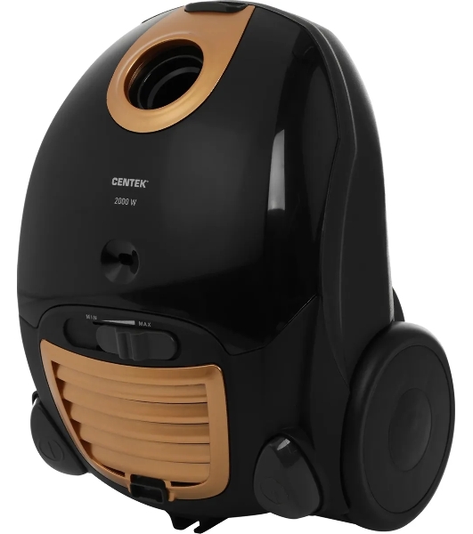 Пылесос Centek CT-2511 черный/желтый, 400/2000 Вт, уборка сухая, пылесборник мешок 2 л