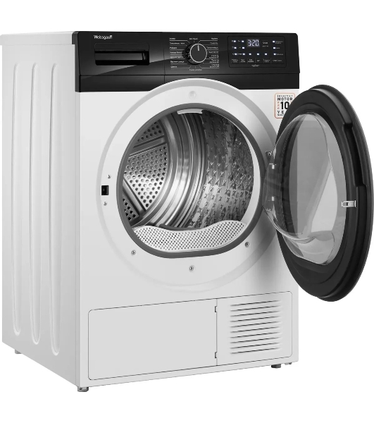 Сушильная машина Weissgauff WD 6110 B Heat Pump белый, 10 кг, сушка - тепловой насос, программ - 16, 60 x 85 x 62 см