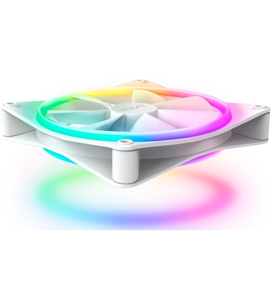Вентилятор для корпуса Case Cooler NZXT F140 RGb Duo (140x140x25мм, 4-pin PWM, RGb, 84.75CFM, 36dBA, 1800RPM, белый)