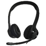 Наушники с микрофоном Logitech H390 черный 1.9м накладные USB оголовье (981-000485), фото 1