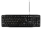 Клавиатура Гарнизон GK-100L проводная, USB Type-A, чёрный, фото 1