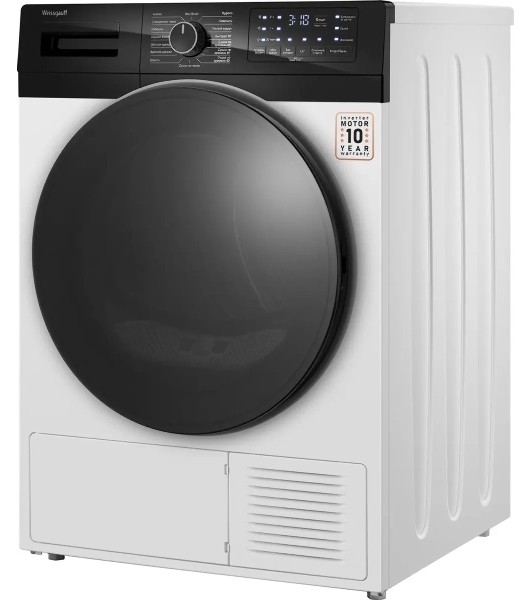 Сушильная машина Weissgauff WD 6110 B Heat Pump белый, 10 кг, сушка - тепловой насос, программ - 16, 60 x 85 x 62 см