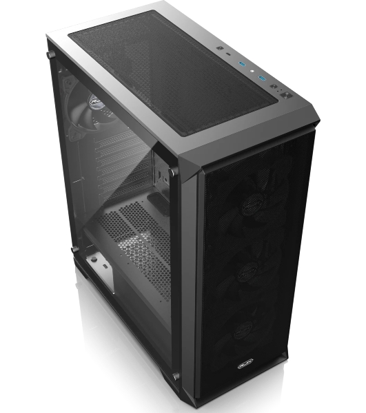 Корпус без блока питания Raijintek ARCADIA 41-MS4, Midi-Tower, TG, 1x120мм + 3x120мм ARGB, 2xUSB-A 3.0 + 1xUSB-C, ATX, mATX, mITX Black