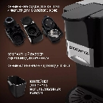 Кофеварка Polaris PCM 2020 3-in-1 черный/нержавеющая сталь, исп. кофе - молотый/капсулы, 0.8 л, 1450 Вт, 20 бар, фото5