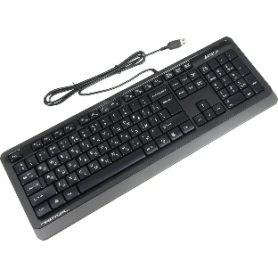 Клавиатура проводная A4Tech Fstyler FK10, USB, черный/серый