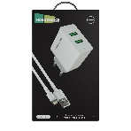 Сетевое зарядное устройство MORE CHOICE (4610196409028) NC11i СЗУ 2USB 2.4A для Lightning 8-pin белый, фото6