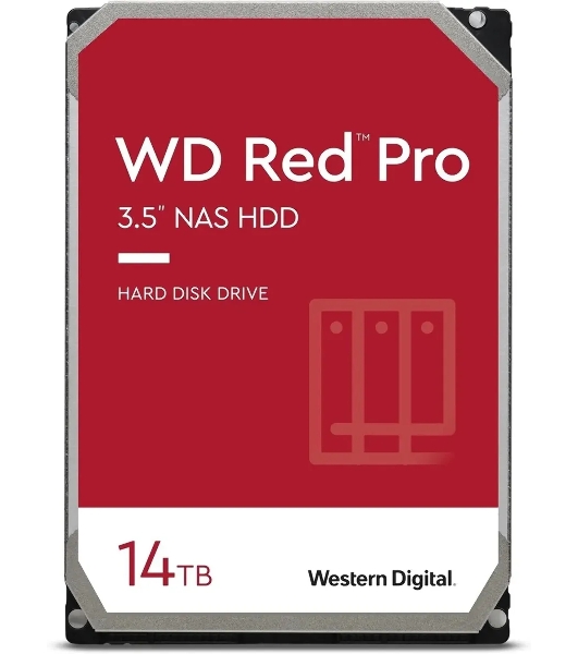 Жесткий диск WD SATA-III 14Tb WD142KFGX NAS Red Pro (7200rpm) 512Mb 3.5'