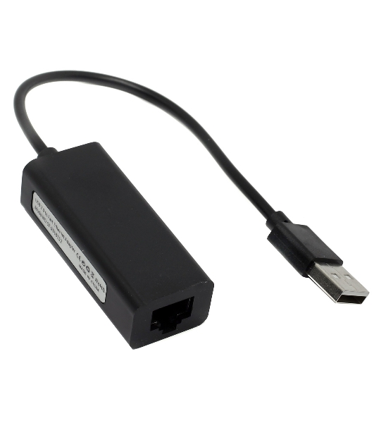 Адаптер USB Ethernet Кабель-адаптер USB2.0 -> RJ45 10/100 Мбит/с, 10см. 5bites UA2-45-02BK