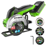 Угловая шлифовальная машина аккумуляторная GreenWorks GD24UCS, 24V, без АКБ и ЗУ (3402007), фото10