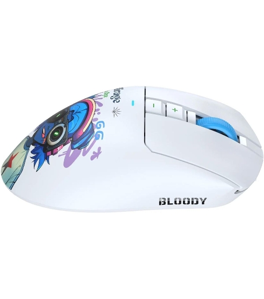 Мышь беспроводная A4Tech Bloody R73 Pro белый/рисунок оптическая 26000dpi беспров. USB-C 7but (R73 PRO NYX MIRAGE)