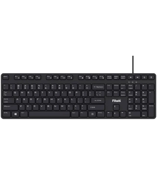 Клавиатура Filum FL-KB15 проводная, USB Type-A, чёрный