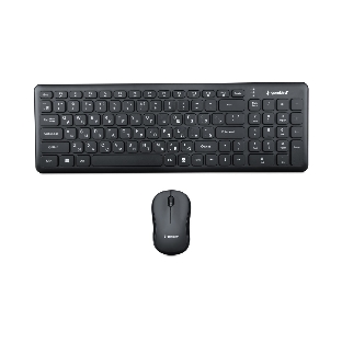 Комплект клавиатура+мышь Gembird KBS-9200 беспроводной, USB, 1000 DPI, чёрный
