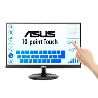 Монитор 21.5' ASUS VT229H IPS 1920x1080, 60 Гц, 5 мс, 16:9, 250 кд/м2, 1xHDMI, сенсорный, черный