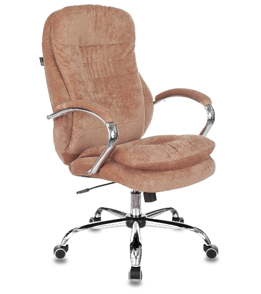 Кресло Бюрократ T-9950SL Fabric Velvet 90 светло-коричневый, ткань