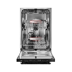 Встраиваемая посудомоечная машина Kuppersberg GHS 4520, High-Tech, 45 см, 10 комплектов, 6 программ, 3 корзины, конденсационная сушка, полная защита от протечек, индикатор отсутствия соли и ополаскивателя, отображение времени мытья, сенсорное управление, самодиагностика неисправностей, защита от детей, уровень шума 49 дб, энергоэффективность А, фото 1