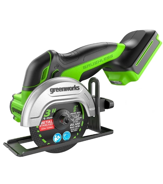 Угловая шлифовальная машина аккумуляторная GreenWorks GD24UCS, 24V, без АКБ и ЗУ (3402007)
