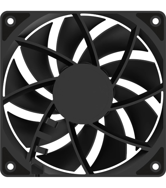 Вентилятор для корпуса Ocypus Gamma F12 BK черный 120мм 1300rpm 24.5db 3-pin