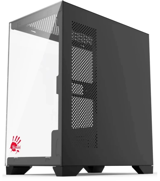 Компьютерный корпус Bloody BD-CC103 черный без БП mATX 7x120мм 1xUSB 2.0 1xUSB 3.0 audio bott PSU