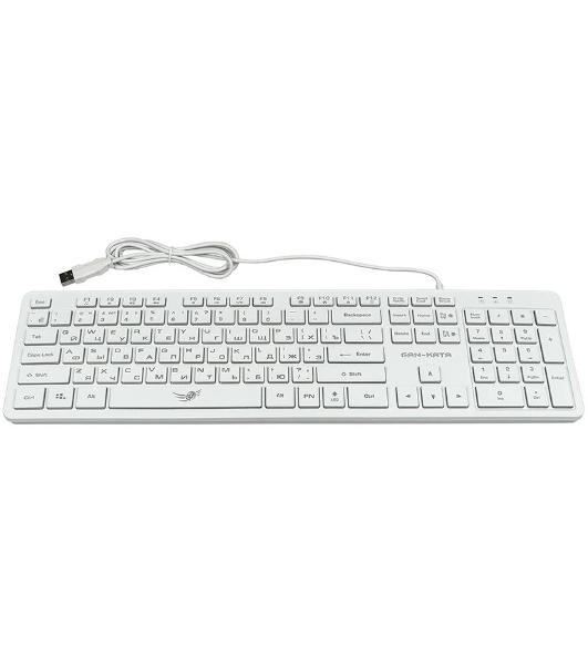 Клавиатура Dialog KGK-17U проводная, USB Type-A, белый