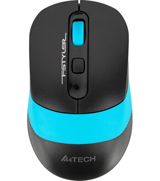 Комплект клавиатура+мышь A4Tech FStyler FG1010 беспроводной, USB, 2000 DPI, чёрный/синий