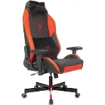 Кресло игровое Knight Neon черный/красный соты эко.кожа с подголов. крестовина металл, фото 1