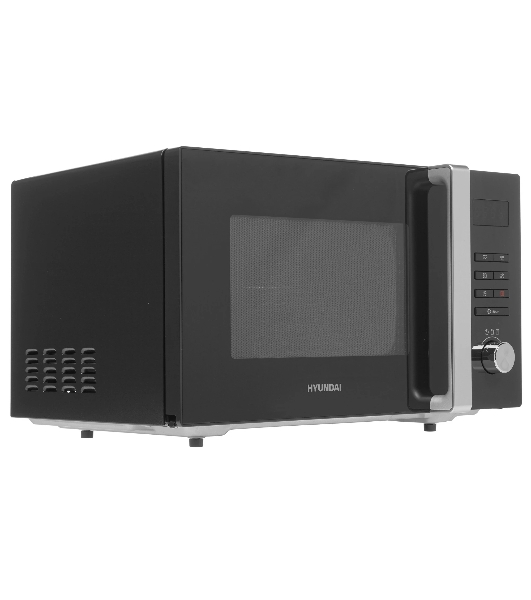 Микроволновая печь Hyundai HYM-M2062 черный, 23 л, 800 Вт, переключатели - кнопки, поворотный механизм