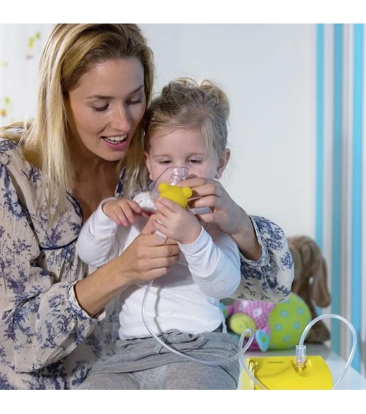 Ингалятор OMRON NE-C24 Kids компрессорный, детский, желтый
