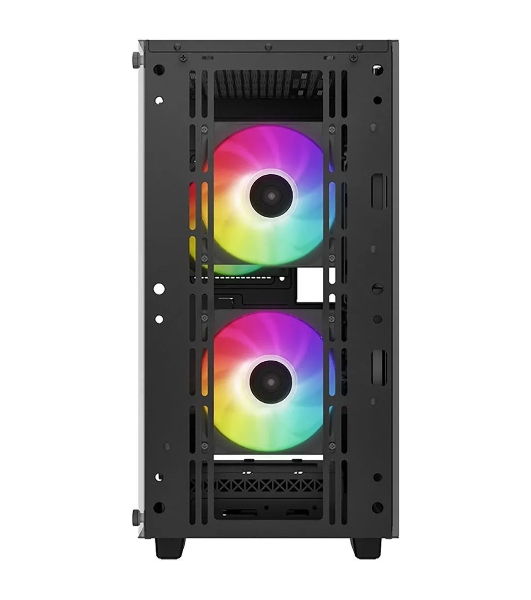 Компьютерный корпус DeepCool CC360 ARGb (R-CC360-BKAPM3-G-1) (mATX, без БП, 2xUSB, с окном)