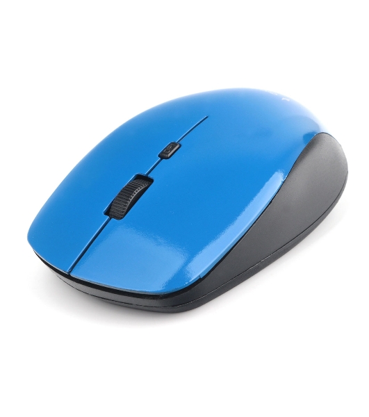Мышь беспроводная Gembird MUSW-250-2 синий, 1600 dpi, радиоканал, USB, кнопки - 4