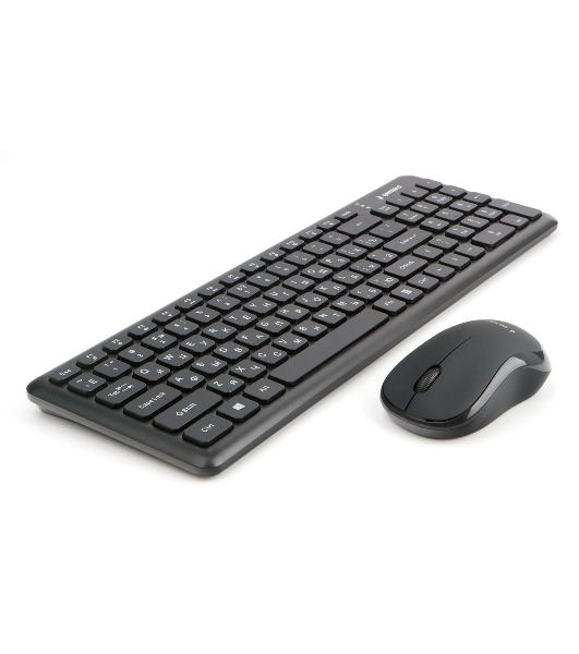 Комплект клавиатура+мышь Gembird KBS-9200 беспроводной, USB, 1000 DPI, чёрный