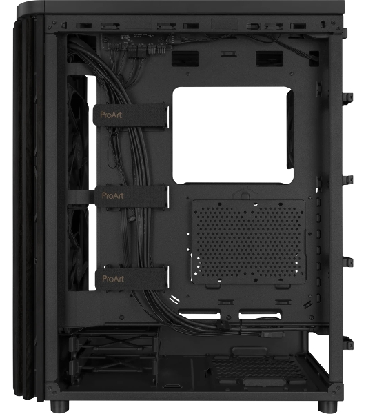 Компьютерный корпус ASUS PROART PA401 WOOD TG PWM черный