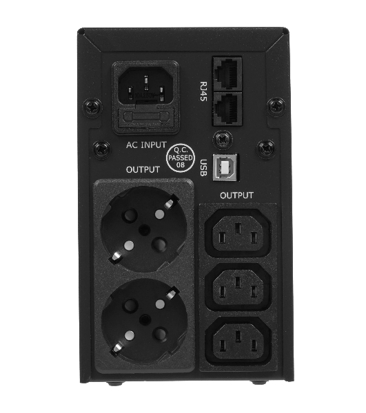 Источник бесперебойного питания Crown CMU-SP650COMBO/650 ВА/390 Вт/2 х CEE 7 (евророзетка), 3 x IEC 320 C13 (компьютерная)