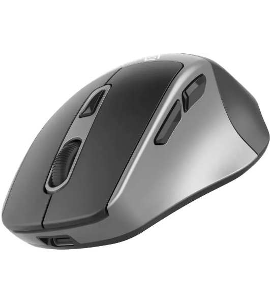 Мышь беспроводная Oklick 516MW черный/серебристый, 1600 dpi, радиоканал, Bluetooth, USB, кнопки - 6