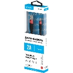 Кабель Maxvi MC-05T red USB-A - Type-C, 2A ток макс. нагрузки 2А, макс. напряжение 5V; стандарт USB 2.0; длина 1м, оплетка TPU, металлические корпуса разъемов, цвет красный, фото2