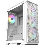 Корпус без блока питания Raijintek ARCADIA 41-MS4, Midi-Tower, TG, 1x120мм + 3x120мм ARGB, 2xUSB-A 3.0 + 1xUSB-C, ATX, mATX, mITX White, фото 1