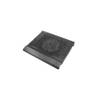 Подставка для ноутбука CROWN CMLC-1000 black&silver (до 15,6' 1 кулер 160мм, материал алюминий Вес 867 г Размер 339x294x49 мм)