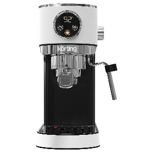 Кофеварка рожковая Korting KCM 1003 EW белый, исп. кофе - молотый, 1.2 л, 1350 Вт, 20 бар