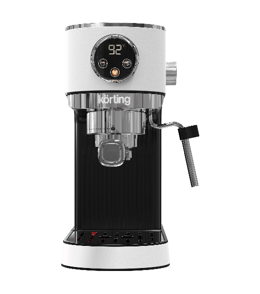 Кофеварка рожковая Korting KCM 1003 EW белый, исп. кофе - молотый, 1.2 л, 1350 Вт, 20 бар