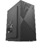 Компьютерный корпус с блоком питания 450Вт. Case Forza mATX, 450W, 2xUSB 2.0, Black, w/o FAN, 8 см fan PSU, power cord, фото 1